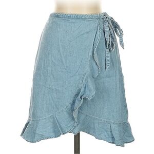 Blue Wrap Skirt
